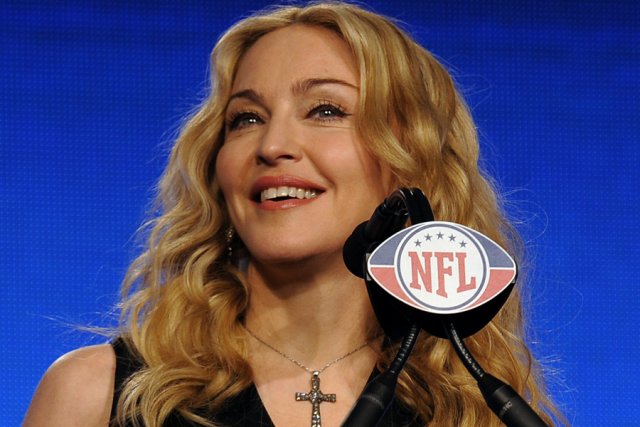 Pas <b>assez bien</b> pour Madonna? - 466613-madonna-donne-conference-presse-indianapolis
