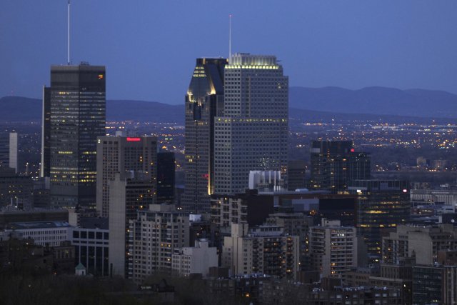 Vue sur le centre-ville de Montréal.... (Photo Bernard Brault, archives La Presse)