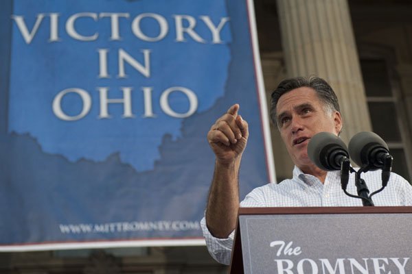 Mitt Romney était, hier, à Chillicothe, dans l'Ohio.... (Photo Saul Loeb, AFP)