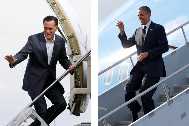L'aspirant républicain à la Maison-Blanche Mitt Romney (à... (PHOTOS AP)