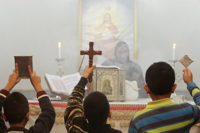Égypte: deux enfants coptes accusés d'atteinte à la religion Beaucoup de chrétiens d'Égypte craignent que le film L'Innocence... (PHOTO MOHAMED AZAKIR, ARCHIVES REUTERS)