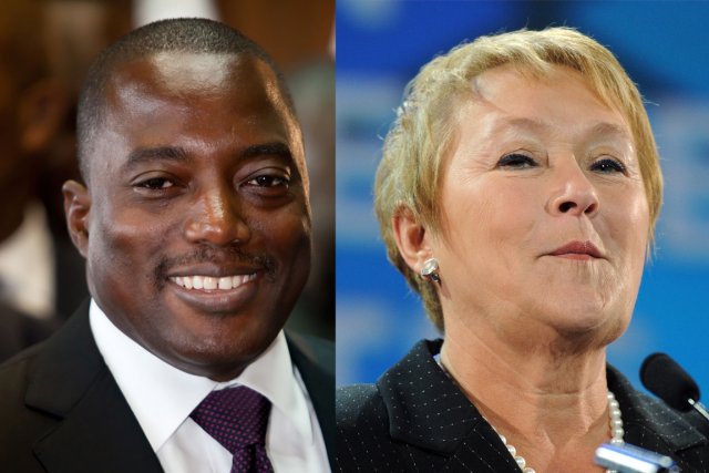 Joseph Kabila et Pauline Marois... (Photos AFP et Focus1)