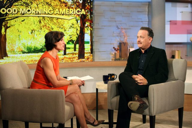 Goodman Morning America avec Elizabeth Vargas et Tom Hanks.... (PHOTO FOURNIE PAR ABC)
