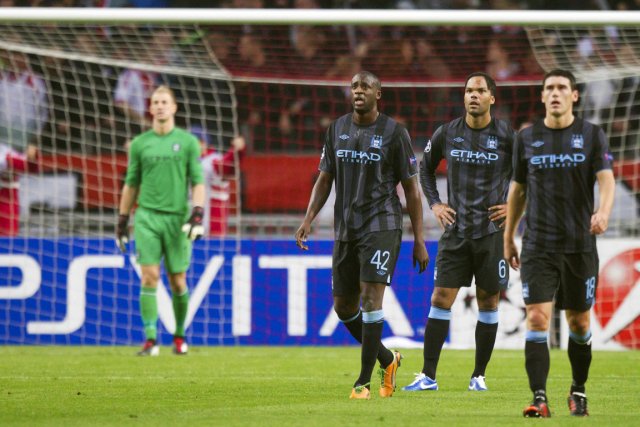 Manchester City se retrouve dans une situation désespérée... (Photo: Reuters)