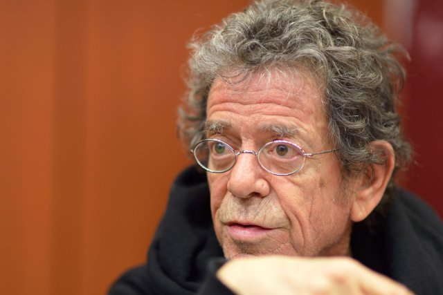 Lou Reed lors de sa conférence de presse... (Photo: AFP)