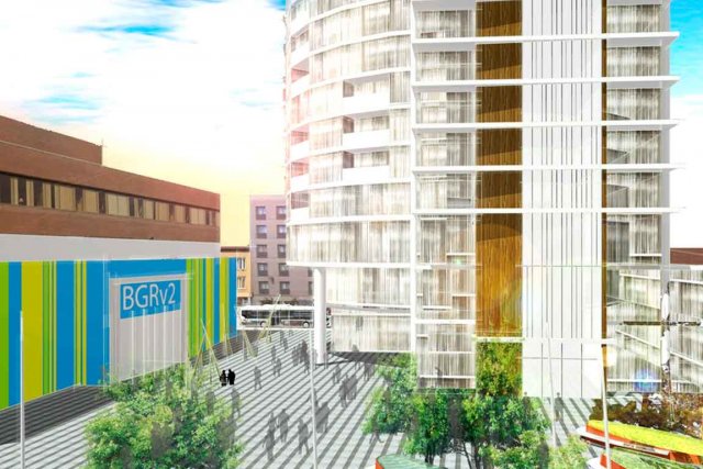 Le Comité des citoyens de Saint-Roch contre une tour de 16 étages «Lorsque la Ville a déposé son plan, il... (Image fournie par la Ville de Québec)