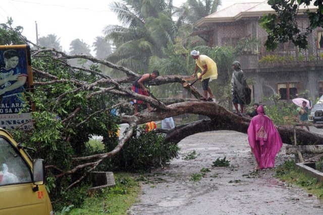 Les Philippines subissent environ 20 tempêtes ou typhons... (Photo: AFP)