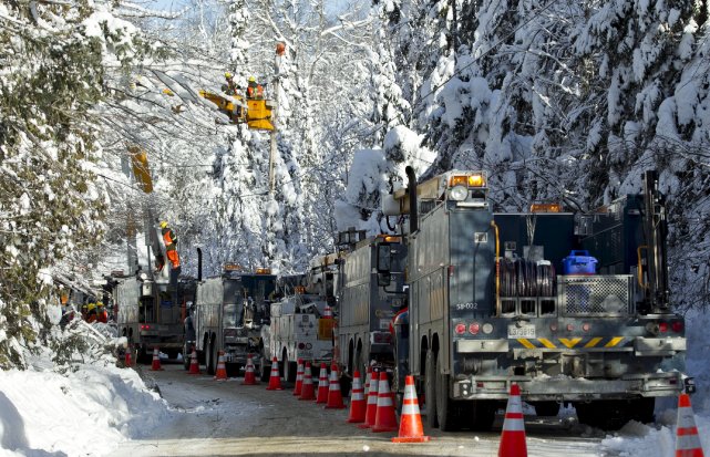 Pannes de courant: Hydro-Québec a rebranché 99 % des abonnés Hydro-Québec affirmait, mercredi soir, avoir rétabli le service... (La Presse, Hugo-Sébastien Aubert)