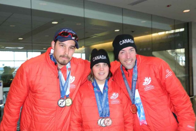Matthieu Besnier (raquette), Stéphanie Savard (ski alpin) et...