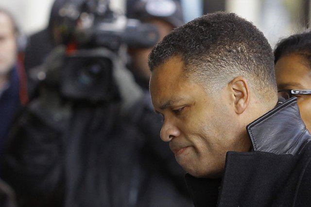 Jesse Jackson Jr. à son arrivée en Cour... (Photo: Reuters)