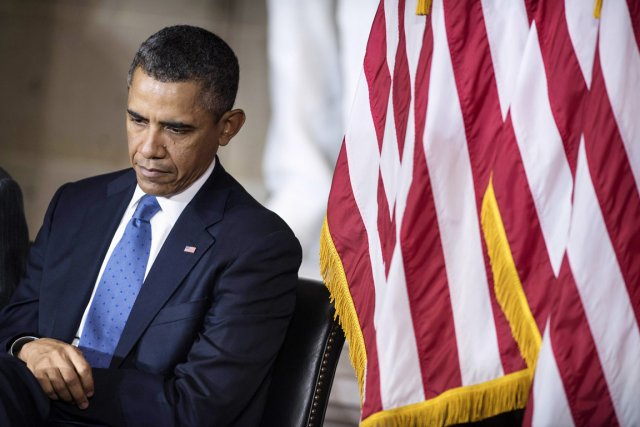Barack Obama a invité les chefs de file... (PHOTO BRENDAN SMIALOWSKI, AFP)