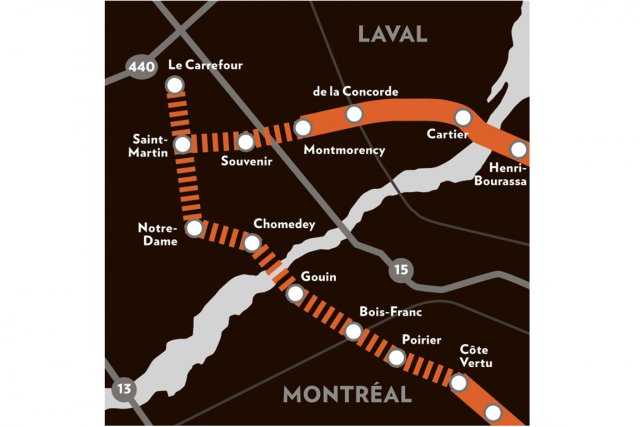 Prolongement du mÃ©tro: la ligne orange (MontrÃ©al et Laval)