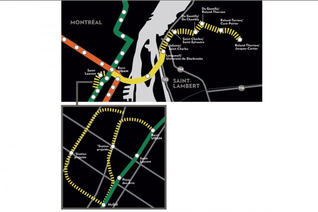 Prolongement du mÃ©tro de MontrÃ©al: la ligne jaune (Longueuil)