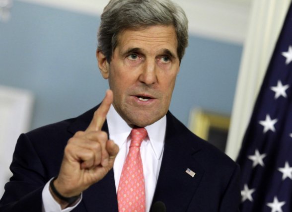 Le chef de la diplomatie américaine John Kerry.... (PHOTO YURI GRIPAS, REUTERS)
