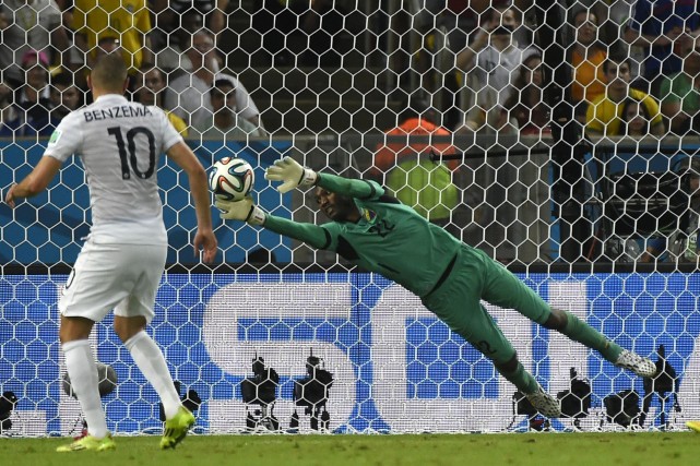 Le gardien équatorien a dû faire face à... (Photo AFP)