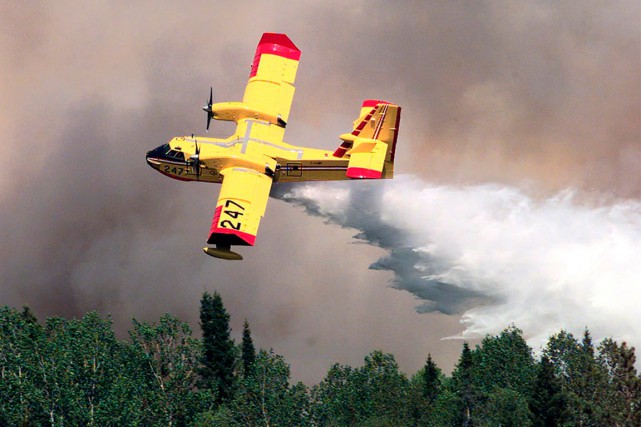 Risque d'incendie de forêt important dans certaines régions du Québec Le risque d'incendie de forêt est extrême dans... (Photo archives La Presse Canadienne)