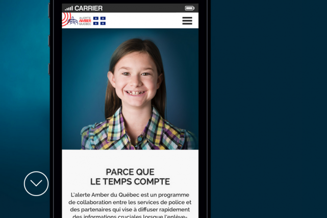 Новое канадское приложение «Аlerte Amber» о пропаже детей для iPhone и Android