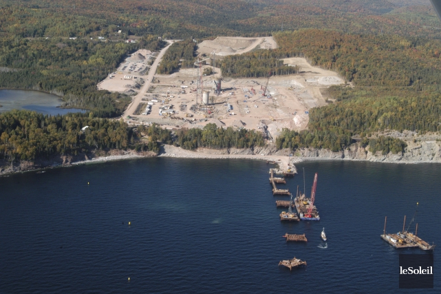 Cimenterie de Port-Daniel: Lafarge soutenait les verts Les frais engagés par le Centre québécois du... (Photothèque Le Soleil, Gilles Gagné)