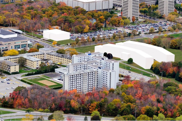 Non aux résidences étudiantes à l'Université Laval Les résidences étudiantes auraient été situées dans deux... (Photo fournie par l'Université Laval)