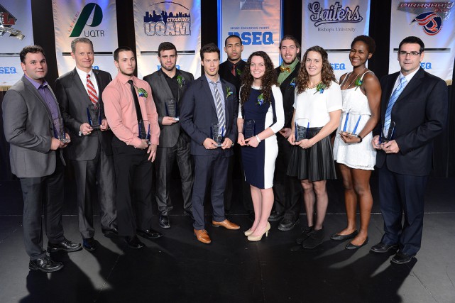 Soir de gala dans le sport universitaire québécois Les gagnants des 11 catégories du 29e Gala... (Photo NH Photographes)