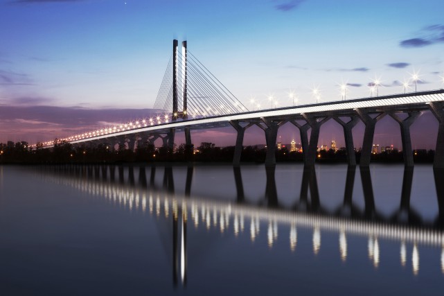 Le nouveau pont qui enjambera le Saint-Laurent conservera... (Photo fournie par Infrastructure Canada)