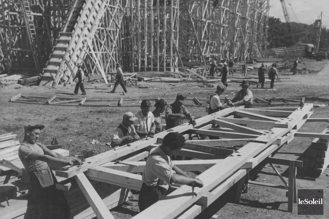 Le Colisée de Québec, «château» de Jean Béliveau Il n'a fallu que sept mois pour construire... (Archives Le Soleil)