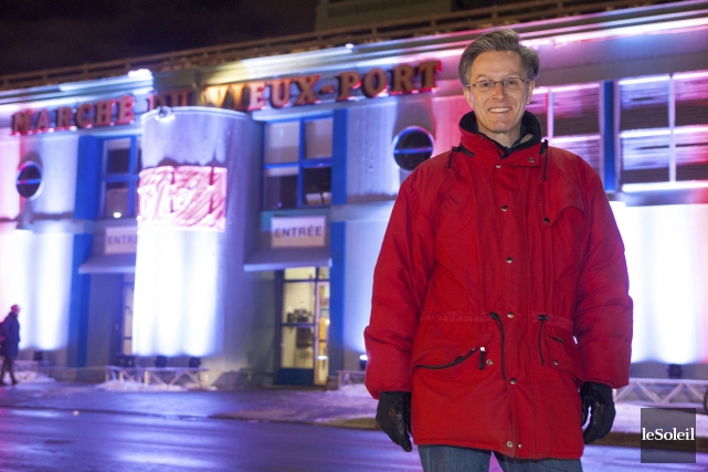 Le déménagement du Marché du Vieux-Port dénoncé Le président du Comité des citoyens du Vieux-Québec,... (Le Soleil, Caroline Grégoire)