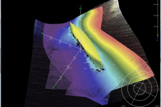 T.-N.-et-L.: soupçons de fuite de pétrole d'un navire coulé en 1985 En avril 2013, des résidants de la région... (Photo Canadian Hydrographic Service, La Presse canadienne)