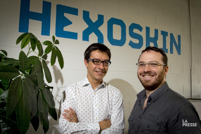 Nouvelle ronde de financement pour Hexoskin Pierre-Alexandre Fournier et Jean-François Roy, de l'entreprise Hexoskin, qui... (PHOTO ALAIN ROBERGE, ARCHIVES LA PRESSE)