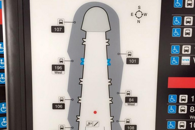 Un plan d'une station de mÃ©tro de Toronto ressemblant Ã©trangement Ã  ...