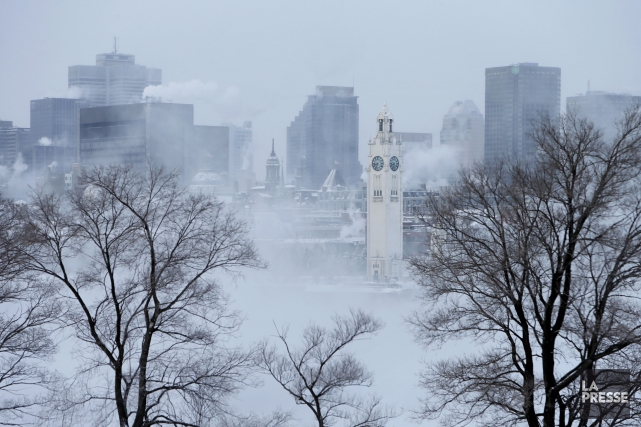 L'air arctique qui a soufflé sur le Québec... (PHOTO MARTIN CHAMBERLAND, LA PRESSE)