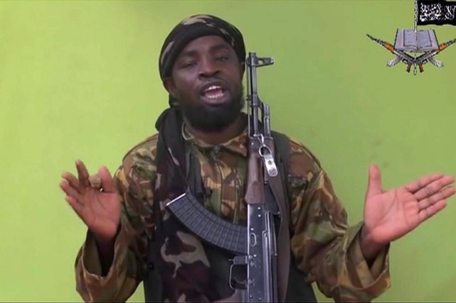 Le leader de Boko Haram, Abubakar Shekau.... (Capture d'écran AP)