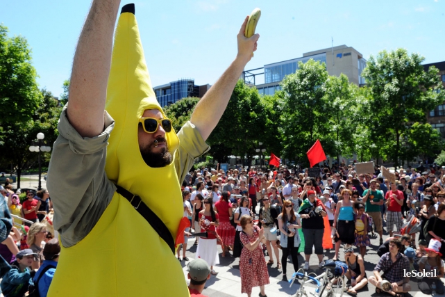 L'ex-«Banane rebelle» demande l'abolition de l'article 19.2 L'ex-«Banane rebelle», qui a remisé son costume depuis... (Photothèque Le Soleil, Erick Labbé)