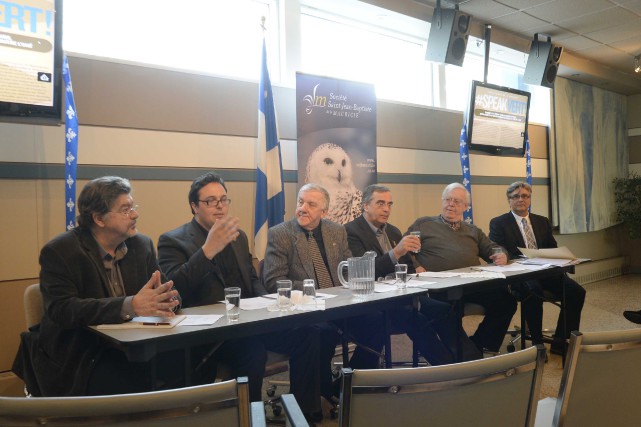 La SSJB s'oppose au projet d'oléoduc de TransCanada Robert Laplante, directeur de la revue Action nationale,... (Photo: Sylvain Mayer)