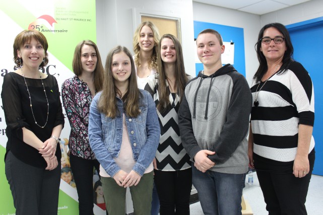 Coup de pouce pour la jeunesse entrepreneuriale à La Tuque La conférence de presse a été organisée par... (Photo: Audrey Tremblay)
