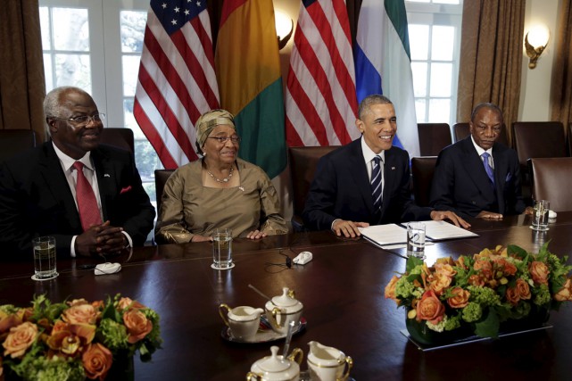 Obama promet l'aide américaine aux trois pays les plus touchés par l'Ebola «Nous voulons commencer par souligner les pertes incroyables... (PHOTO GARY CAMERON, REUTERS)
