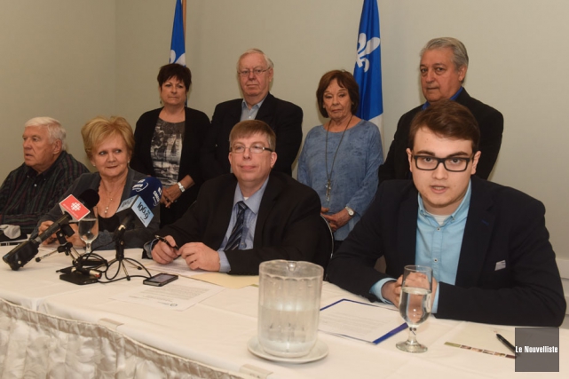 Le PQ derrière PKP en Mauricie À l'avant plan, on retrouve Pierre Clouâtre, trésorier... (Photo: François Gervais, Le Nouvelliste)