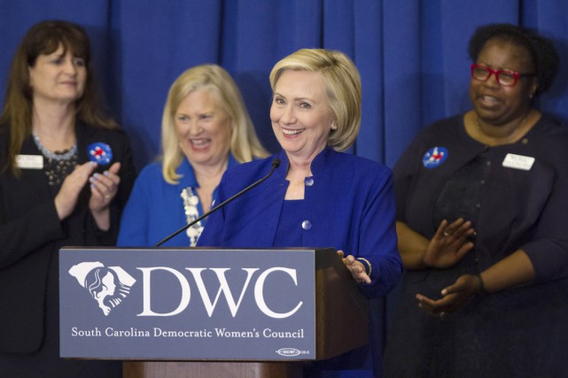 Hillary Clinton tiendra son premier grand rassemblement à New York Selon un sondage de l'Université Quinnipiac publié jeudi,... (PHOTO CHRIS ALUKA BERRY, ARCHIVES REUTERS)