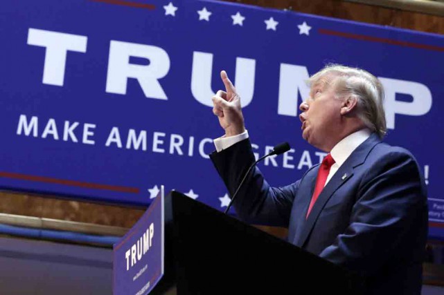 Le cirque Donald Trump Donald Trump a fait irruption dans la course... (PHOTO RICHARD DREW, AP)