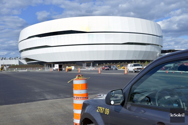 Le système de gestion du stationnement d'ExpoCité gardé volontairement sur la touche Le nouveau système de gestion du stationnement d'ExpoCité... (Photothèque Le Soleil, Jean-Marie Villeneuve)