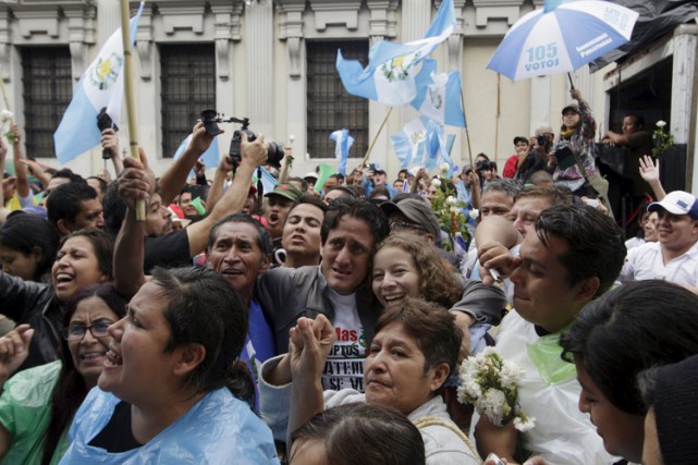 C'est la première fois dans l'histoire du Guatemala... (PHOTO REUTERS)