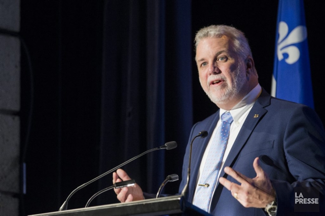 Couillard vante le bilinguisme dans une école de New York «C'est un grand atout de connaître deux langues... (PHOTO EDOUARD PLANTE-FRÉCHETTE, ARCHIVES LA PRESSE)