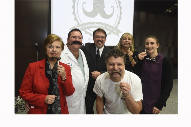 La campagne de la moustache est lancée! La campagne Une moustache pour mon CH a... (Photo: François Gervais)
