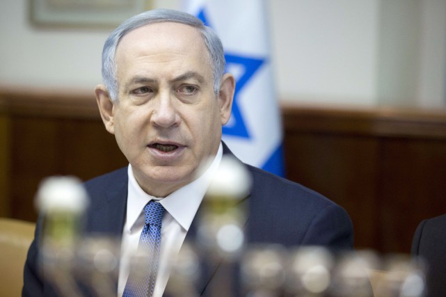 Le premier ministre israélien Benyamin Nétanyahou.... (PHOTO JIM HOLLANDER, AFP)