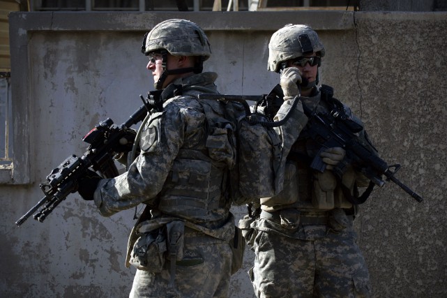Des soldats américains en Irak.... (PHOTO DAVID FURST, ARCHIVES AGENCE FRANCE-PRESSE)