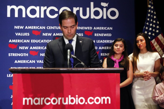 Se disant «déçu» de l'establishment républicain, Marco Rubio a... (PHOTO AP)
