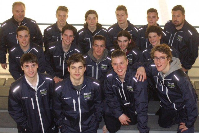 Compléter sa saison en Europe Ils représenteront Hockey Sherbrooke en Europe: Frédéric Delage,... (Photo fournie)