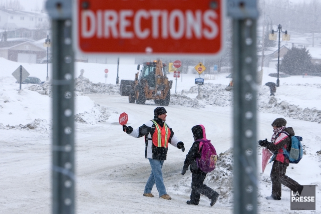 Avertissement de neige en vigueur pour l'Abitibi Les villes d'Amos, Rouyn-Noranda, Lebel-sur-Quévillon et Matagami, entre... (Archives La Presse, Alain Roberge)