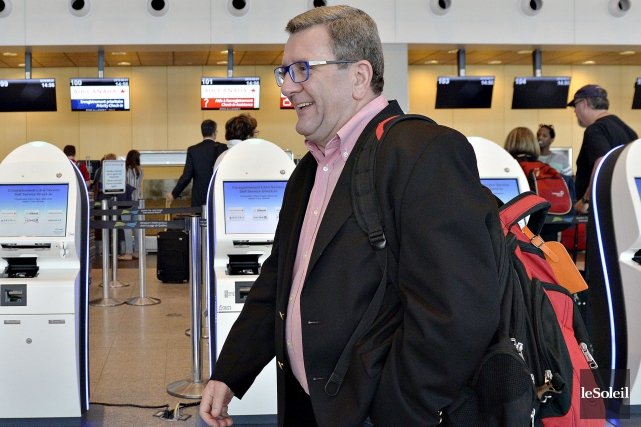 Deux ans sans Expo Québec ? Régis Labeaume s'est envolé mercredi après-midi pour Winnipeg, où... (Le Soleil, Pascal Ratthé)
