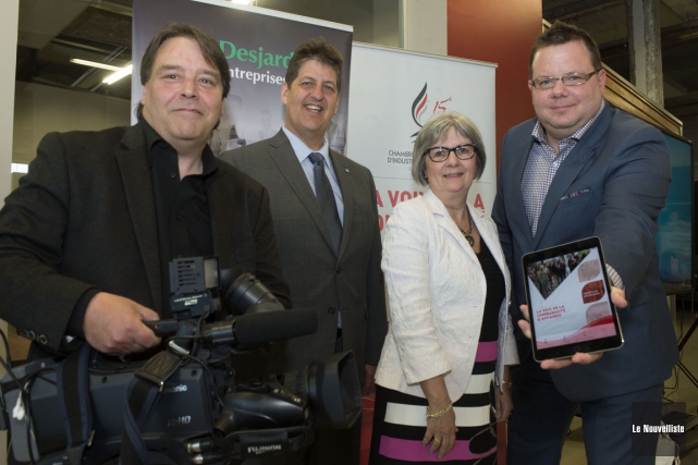 Une nouvelle série web sur les PME de Shawinigan Sur la photo, Jean Lavergne de DigiFilm média-presse,... (Stéphane Lessard, Le Nouvelliste)